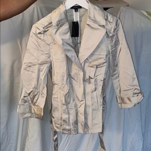 Women’s Ann Taylor Cropped Trench Jacket